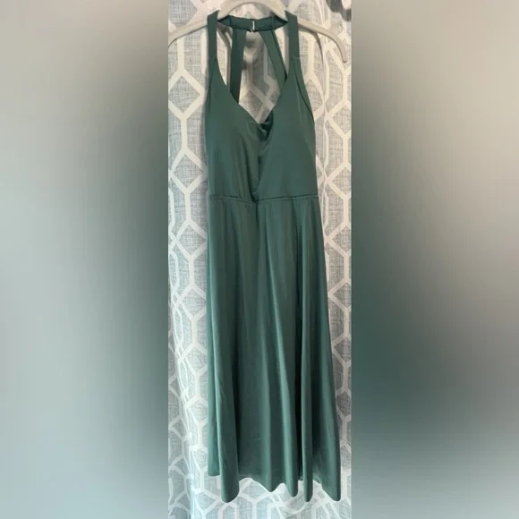 drop waist halter maxi dress Halter Drop Waist Maxi Dress in Pink main image 0